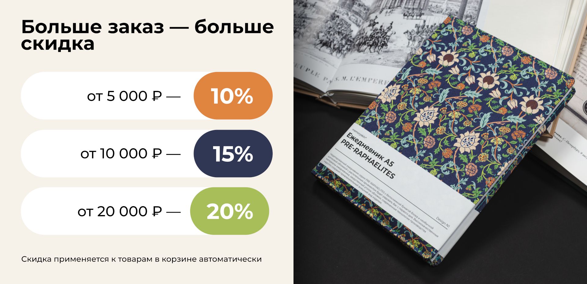 Больше заказ-больше скидка